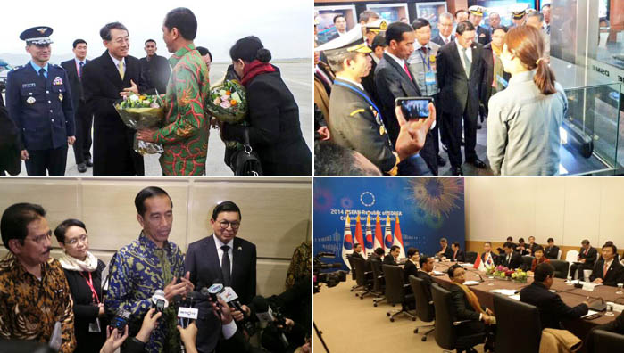 Daewoo Shipbuilding and Marine Engineering di Busan Dikunjungi Presiden Jokowi